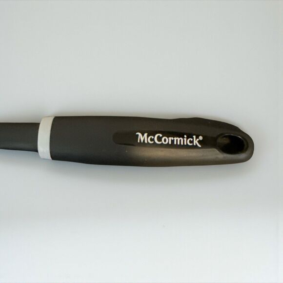 McCormick Plastic Pancake Kitchen Solid turner 14" long x 4" wide Black - Picture 2 of 3